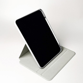 11インチiPad (A16)/iPad (第10世代) 360度回転スタンド機能 背面クリアフラップケース オートスリープ機能 Apple Pencilホルダー付 Smart Stock