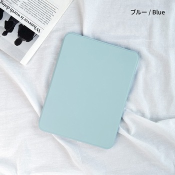 11インチiPad (A16)/iPad (第10世代) 360度回転スタンド機能 背面クリアフラップケース オートスリープ機能 Apple Pencilホルダー付 Smart Stock