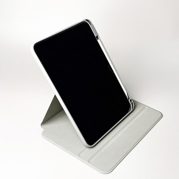 11インチiPad (A16)/iPad (第10世代) 360度回転スタンド機能 背面クリアフラップケース オートスリープ機能 Apple Pencilホルダー付 Smart Stock