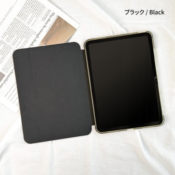 11インチiPad (A16)/iPad (第10世代) スタンド機能 背面ハーフクリアフラップケース オートスリープ機能 - Smart Stock