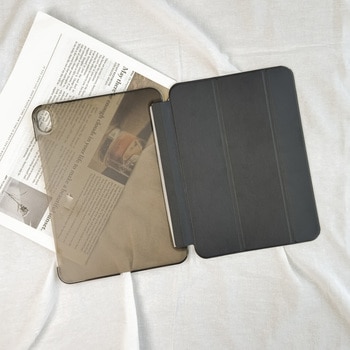 11インチiPad (A16)/iPad (第10世代) スタンド機能 背面ハーフクリアフラップケース オートスリープ機能 - Smart Stock
