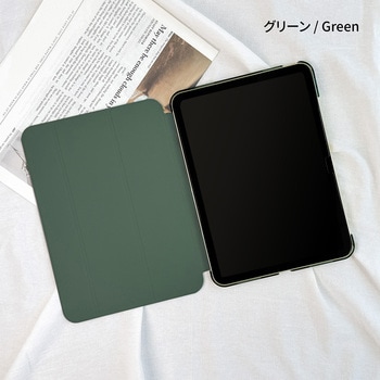 11インチiPad (A16)/iPad (第10世代) スタンド機能 背面ハーフクリアフラップケース オートスリープ機能 Smart Stock