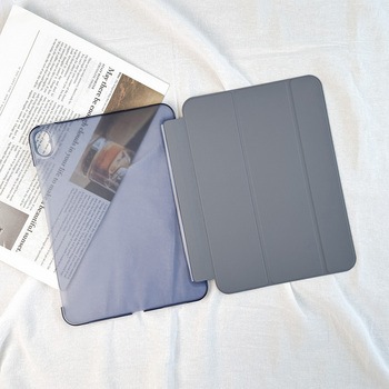 11インチiPad (A16)/iPad (第10世代) スタンド機能 背面ハーフクリアフラップケース オートスリープ機能 Smart Stock