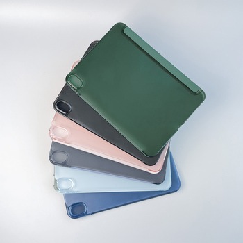 11インチiPad (A16)/iPad (第10世代) スタンド機能 背面ハーフクリアフラップケース オートスリープ機能 Smart Stock