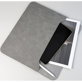 14.2インチ対応 PC・タブレット用スリーブケース はっ水生地使用 グレー 速乾性 出し入れ簡単 Smart Stock