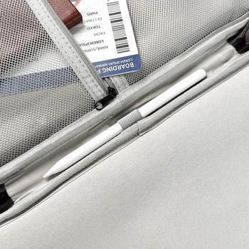 15インチ対応 PC・タブレット用スリーブケース 持ち手・仕分けポケット付 ペンホルダー搭載 タブレット落下防止ベルト付 ダークグレー Smart Stock