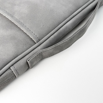 15インチ対応 PC・タブレット用スリーブケース 持ち手・仕分けポケット付 ペンホルダー搭載 タブレット落下防止ベルト付 ダークグレー Smart Stock