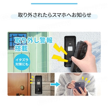 SecuSTATION スマホでドアホン高画質 スマートドアベル SecuSTATION