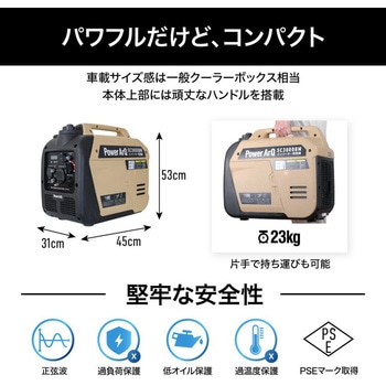 PowerArQ Inverter Generator 発電機 コヨーテタン PowerArQ
