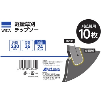 草刈チップソー WIZ'A