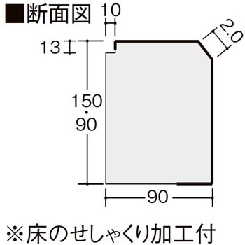 上り框(玄関框) ラシッサSフロア用 見付150mm LIXIL(トステム) 【通販