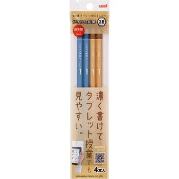 タブレット授業鉛筆2B 4P uni(三菱鉛筆)