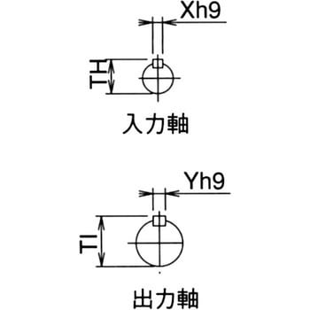 B 50R 30 一段ウォーム減速機(中実軸)Sシリーズ B50型 1台 マキ