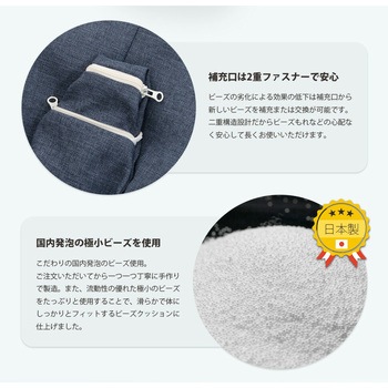 ビーズクッション 和楽の雫 セルタン