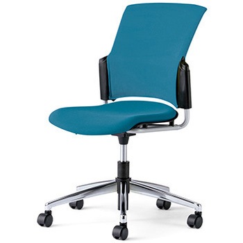 MC-W64SL SBL チェア チェダーC 4本脚 背クッション 肘付 プラス[家具] 58789702