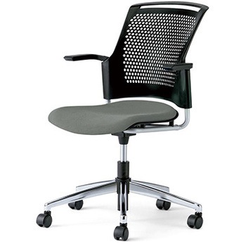 MB-W65SHL CGY チェア チェダーC 4本脚 背クッション 肘付 プラス[家具] 58789745