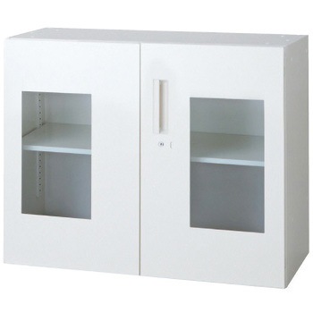 L6 スタンダードタイプ ガラス両開き保管庫(連結サービス付き) プラス(家具)