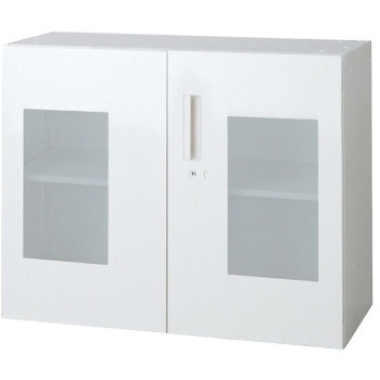 L6 スタンダードタイプ ガラス両開き保管庫(連結サービス付き) プラス(家具)