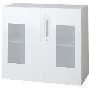 L6 スタンダードタイプ ガラス両開き保管庫(連結サービス付き) プラス(家具)