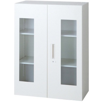 L6 スタンダードタイプ ガラス両開き保管庫(連結サービス付き) プラス(家具)