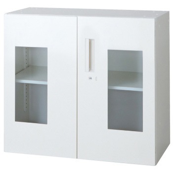 L6 スタンダードタイプ ガラス両開き保管庫(連結サービス付き) プラス(家具)