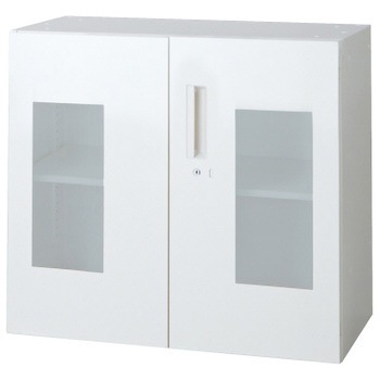 L6 スタンダードタイプ ガラス両開き保管庫(連結サービス付き) プラス(家具)