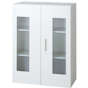 L6 スタンダードタイプ ガラス両開き保管庫(連結サービス付き) プラス(家具)