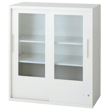 L6 スタンダードタイプ 2枚ガラス引違い保管庫(連結サービス付き) プラス(家具)