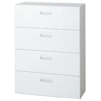 L6 スタンダードタイプ ラテラルファイリングキャビネット(4段)(連結サービスなし) プラス(家具)