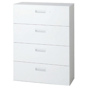 L6 スタンダードタイプ ラテラルファイリングキャビネット(4段)(連結サービスなし) プラス(家具)