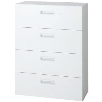 L6 スタンダードタイプ ラテラルファイリングキャビネット(4段)(連結サービスなし) プラス(家具)