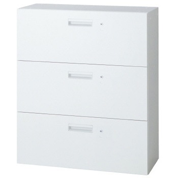 L6 スタンダードタイプ ラテラルファイリングキャビネット(各段施錠)(連結サービス付き) - プラス(家具)