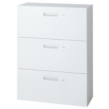 L6 スタンダードタイプ ラテラルファイリングキャビネット(各段施錠)(連結サービス付き) - プラス(家具)