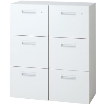 L6 スタンダードタイプ ダブルバーチカルキャビネット(連結サービス付き) プラス(家具)
