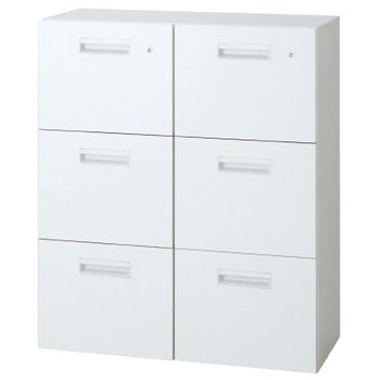 L6 スタンダードタイプ ダブルバーチカルキャビネット(連結サービス付き) プラス(家具)