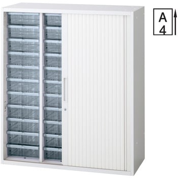 L6 スタンダードタイプ シャッター付クリアケースキャビネット(連結サービス付き) プラス(家具)