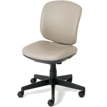 事務イス プリセア(ホワイトシェル/ビニルレザー張り/ローバック) プラス[家具]