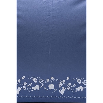 婦人晴雨65cmBJシルク猫ボーダー NV ローズ産業
