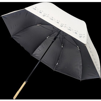 婦人晴雨65cmBJシルク猫ボーダー OF ローズ産業