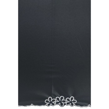 50cm軽涼晴兼刺繍三連花 BK - ローズ産業