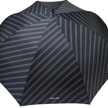 コムデコム70cmジャンプ傘バイアス柄 BK ローズ産業