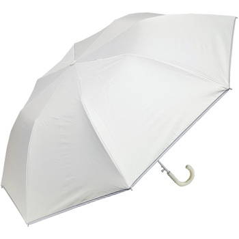 RIC晴雨55cm折ジャンプパイピング WH - ローズ産業