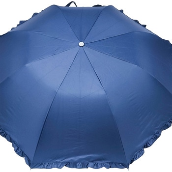 RIC晴雨55cm折ジャンプフリル NV ローズ産業