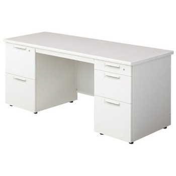 LE-166D-32 WS/W4 デスク リード 両袖机(2段袖×D-3段袖)(組立サービス付き) プラス[家具] 58849796