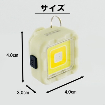 LEDミニミニポケットライト 充電式 キューブ 蓄光 BIGMAN(ビッグマン)