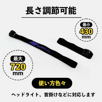 LEDミニミニポケットライト EVO用 アタッチメント・バンドセット - BIGMAN(ビッグマン)