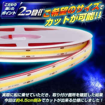 LEDテープライトCOBタイプ 5m 最強 防水 24v 専用 竹村商会