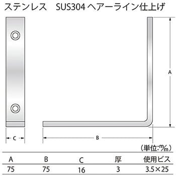 ステンレスバレット隅金 ハイロジック 金折 【通販モノタロウ】