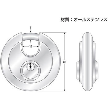 ステンレス太鼓錠 ハイロジック