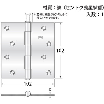 セントク義星蝶番 ハイロジック